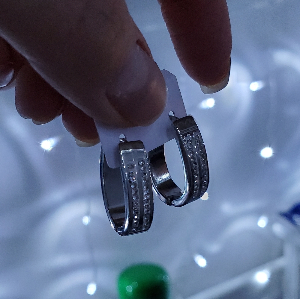 Silver earrings
